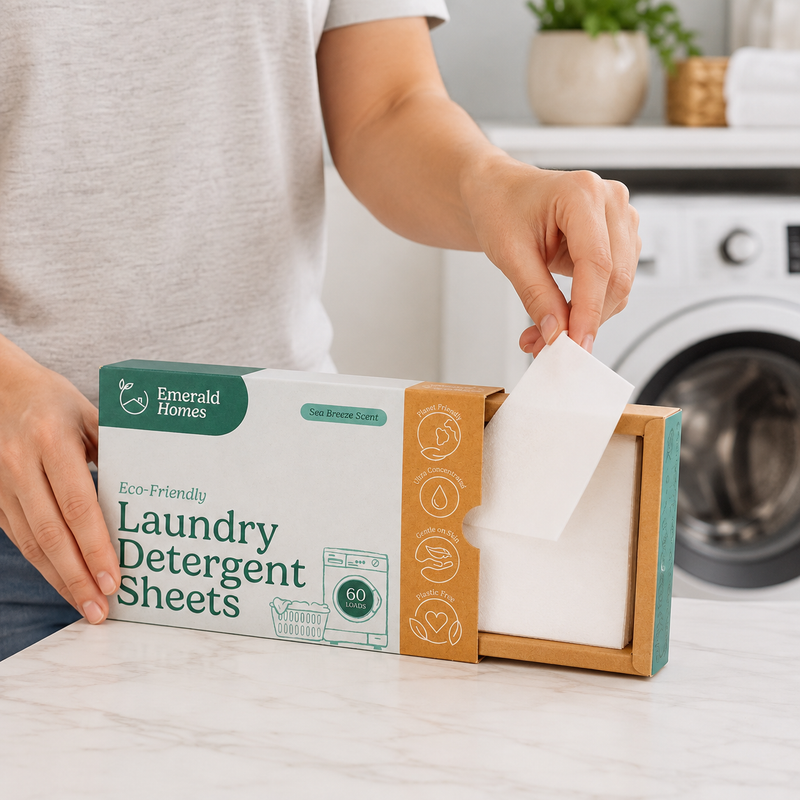 Taking a sheet from the open box