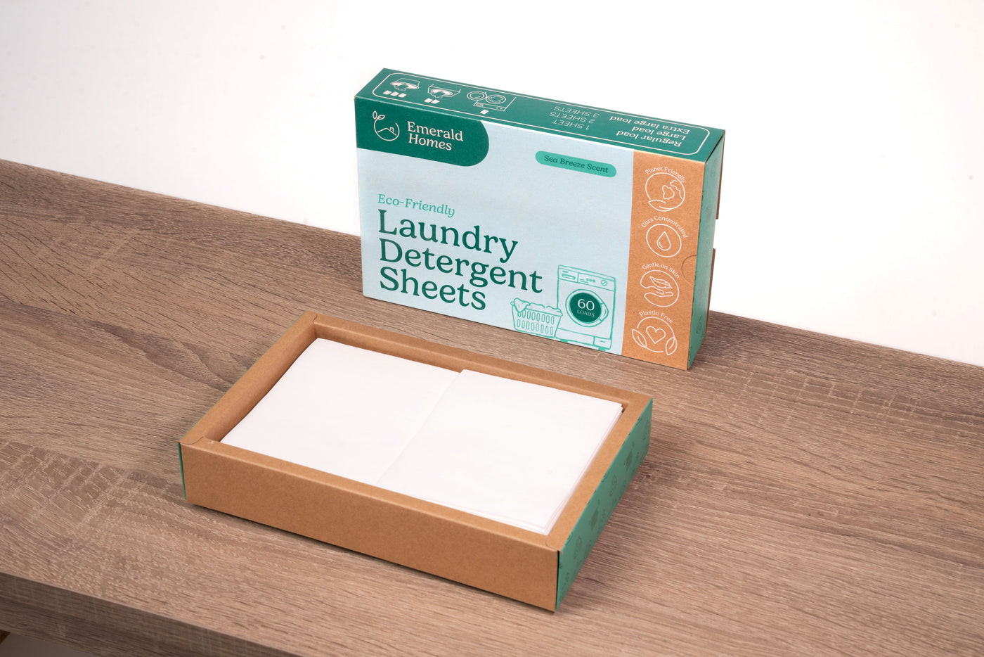 Emerald Laundry Detergent Sheets